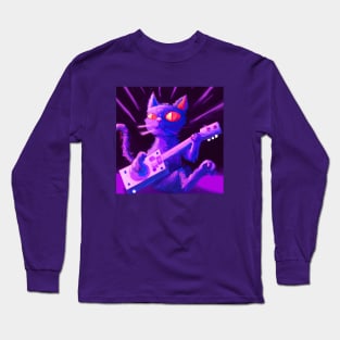 Purple Cat Has a Rock Show and Everybody Comes Long Sleeve T-Shirt